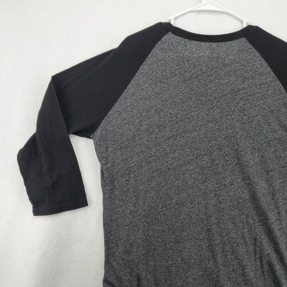 CHICAGO BLACKHAWKS Shirt Men’s 3/4 Sleeve Gray Large 2015 Stanley Cup - Picture 9 of 10